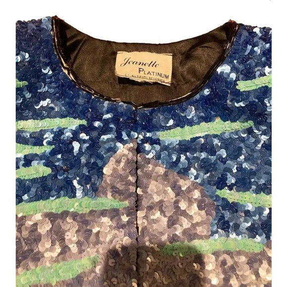 RARE Vintage Jeanette Kastenberg Beaded Sequin Bugs Bunny Jacket c1990s - Picture 4 of 16